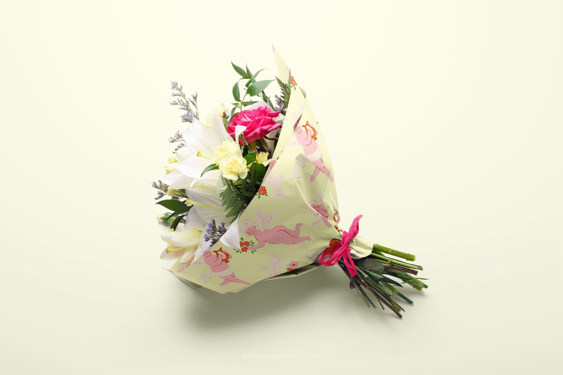 时尚Ins风花束鲜花包装纸防尘纸印花图案设计展示效果图Ps贴图样机模板素材Romantic Flowers Packaging Mockup Set 样机素材 第6张-素材湾丨精选海外优质设计素材资源 时尚Ins风花束鲜花包装纸防尘纸印花图案设计展示效果图Ps贴图样机模板素材Romantic Flowers Packaging Mockup Set 样机素材 sucaiwan.com