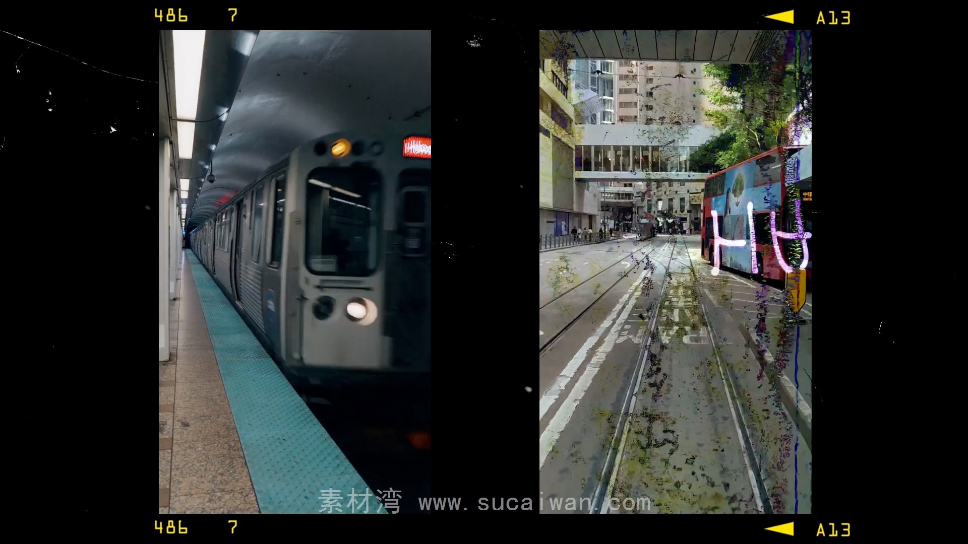 AE模板：20个电影胶片伪影特效转场AE模板 Film Artefact Transitions 影视音频 sucaiwan.com