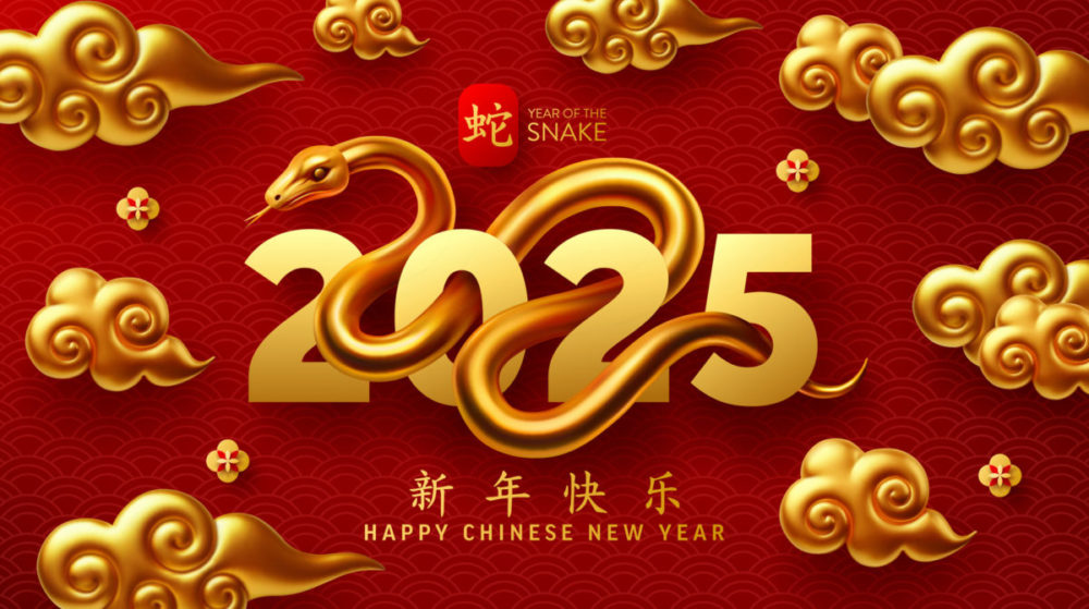 2025年中国农历新年春节蛇年海报红包封面设计EPS矢量设计素材2025 Year of the Snake Spring Festival poster template 图片素材 sucaiwan.com