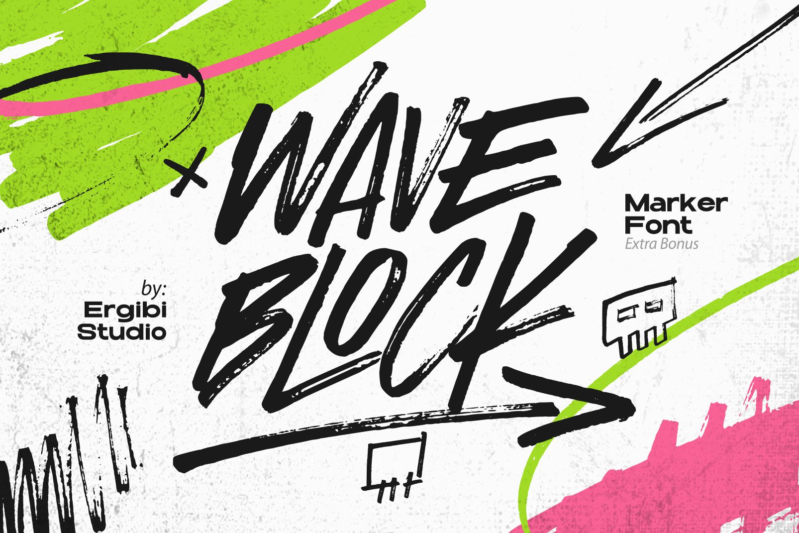 时尚海报包装服装徽标设计手写英文字体安装包 Wave Block 设计素材 第1张-素材湾丨精选海外优质设计素材资源 时尚海报包装服装徽标设计手写英文字体安装包 Wave Block 设计素材 sucaiwan.com