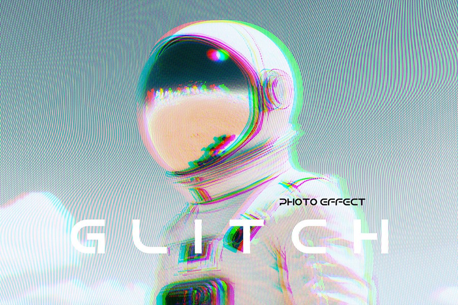 复古矩阵发光故障照片效果ps特效滤镜样机 Glowing Glitch Photo Effect 插件预设 第1张-素材湾丨精选海外优质设计素材资源 复古矩阵发光故障照片效果ps特效滤镜样机 Glowing Glitch Photo Effect 插件预设 sucaiwan.com