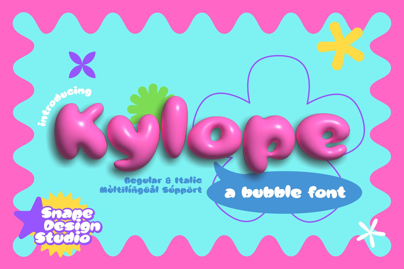 趣味俏皮圆乎乎气泡品牌海报邀请函设计无衬线英文字体 Kylope – Bubble Font 设计素材 第6张-素材湾丨精选海外优质设计素材资源 趣味俏皮圆乎乎气泡品牌海报邀请函设计无衬线英文字体 Kylope – Bubble Font 设计素材 sucaiwan.com