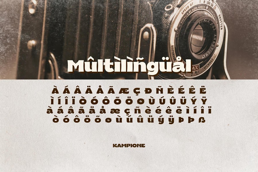 复古排版电影海报、电影标题、徽标、包装、杂志VLOG封面无衬线字体 Kampione — Vintage Bold Type 设计素材 第7张-素材湾丨精选海外优质设计素材资源 复古排版电影海报、电影标题、徽标、包装、杂志VLOG封面无衬线字体 Kampione — Vintage Bold Type 设计素材 sucaiwan.com