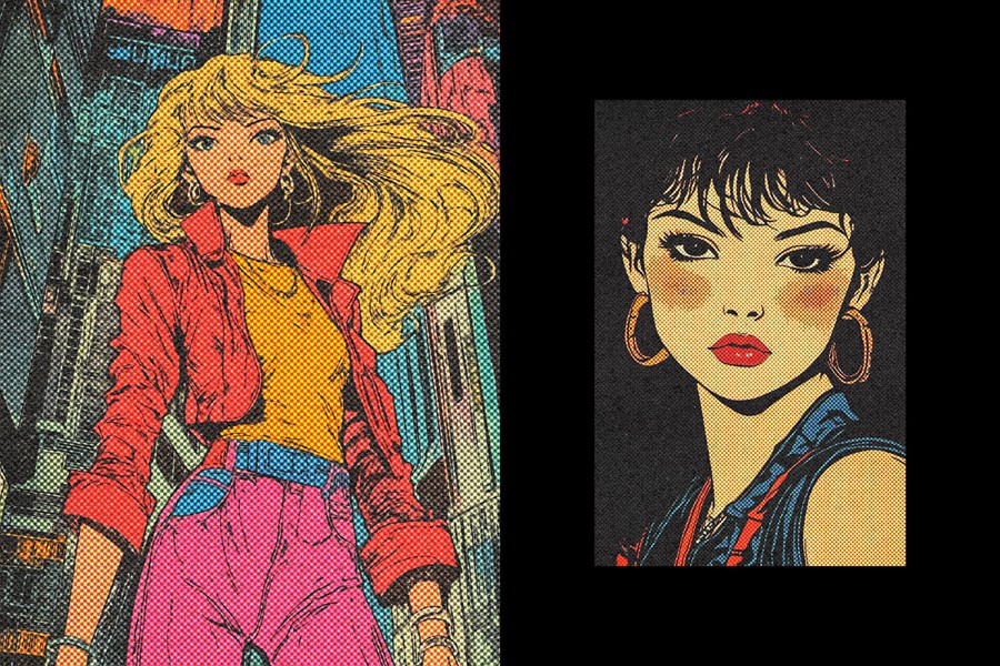 复古半色调漫画印刷照片效果ps特效滤镜样机 Comic Printing Photo Effect 插件预设 第6张-素材湾丨精选海外优质设计素材资源 复古半色调漫画印刷照片效果ps特效滤镜样机 Comic Printing Photo Effect 插件预设 sucaiwan.com