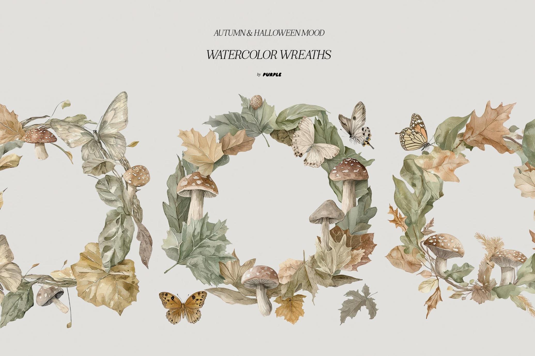 复古万圣节主题秋季水彩森林动物图案手绘插图插画png免抠图片设计素材Autumn & Halloween Seasonal Art Collection 图片素材 第7张-素材湾丨精选海外优质设计素材资源 复古万圣节主题秋季水彩森林动物图案手绘插图插画png免抠图片设计素材Autumn & Halloween Seasonal Art Collection 图片素材 sucaiwan.com