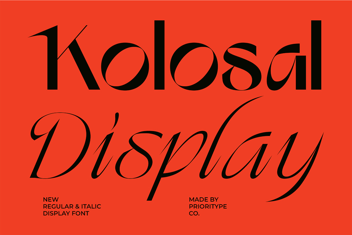 时尚复古品牌海报徽标设计衬线英文字体安装包 Kolosal Display 设计素材 第1张-素材湾丨精选海外优质设计素材资源 时尚复古品牌海报徽标设计衬线英文字体安装包 Kolosal Display 设计素材 sucaiwan.com