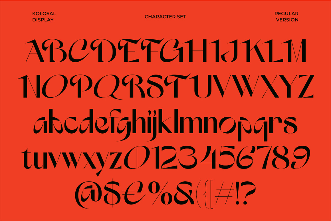 时尚复古品牌海报徽标设计衬线英文字体安装包 Kolosal Display 设计素材 第9张-素材湾丨精选海外优质设计素材资源 时尚复古品牌海报徽标设计衬线英文字体安装包 Kolosal Display 设计素材 sucaiwan.com