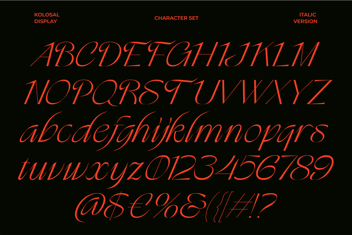 时尚复古品牌海报徽标设计衬线英文字体安装包 Kolosal Display 设计素材 第10张-素材湾丨精选海外优质设计素材资源 时尚复古品牌海报徽标设计衬线英文字体安装包 Kolosal Display 设计素材 sucaiwan.com