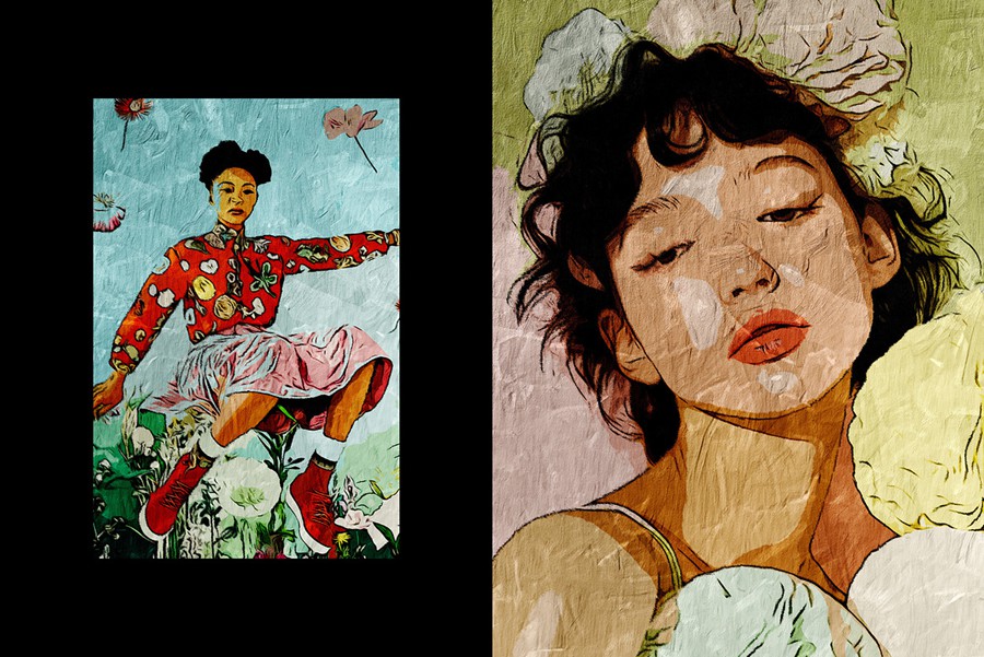 丙烯酸彩色油画照片效果ps特效滤镜样机素材 Color Oil Paint Photo Effect 插件预设 第2张-素材湾丨精选海外优质设计素材资源 丙烯酸彩色油画照片效果ps特效滤镜样机素材 Color Oil Paint Photo Effect 插件预设 sucaiwan.com