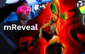 FCPX插件:MotionVFX - mReveal 101个复古时尚迷幻液化扭曲、畸变、失真、故障、噪波、螺旋、运动、棱镜环形透镜视频过渡特效FCPX插件
