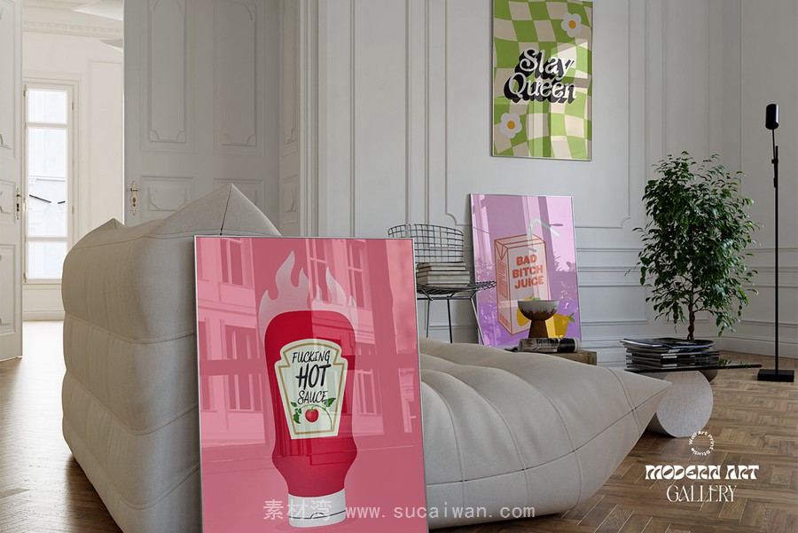 25套现代趣味粉色摩登画廊迷幻复古拼贴艺术PSD海报插画设计套装 Modern Art Gallery 6 , 第6张-素材湾丨精选海外优质设计素材资源 25套现代趣味粉色摩登画廊迷幻复古拼贴艺术PSD海报插画设计套装 Modern Art Gallery 6 , sucaiwan.com