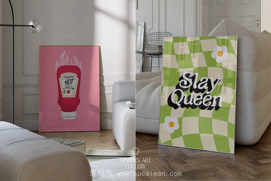 25套现代趣味粉色摩登画廊迷幻复古拼贴艺术PSD海报插画设计套装 Modern Art Gallery 6 , 第8张-素材湾丨精选海外优质设计素材资源 25套现代趣味粉色摩登画廊迷幻复古拼贴艺术PSD海报插画设计套装 Modern Art Gallery 6 , sucaiwan.com