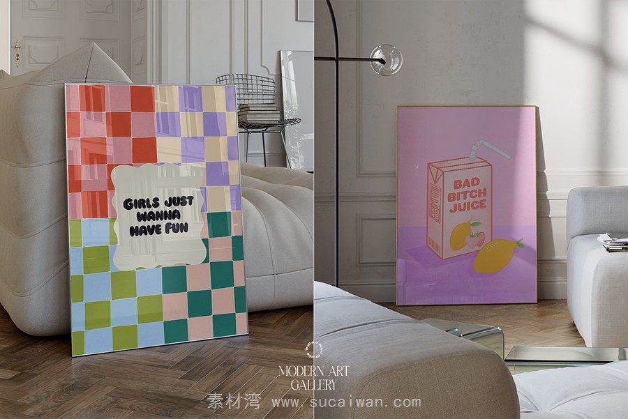 25套现代趣味粉色摩登画廊迷幻复古拼贴艺术PSD海报插画设计套装 Modern Art Gallery 6 , 第9张-素材湾丨精选海外优质设计素材资源 25套现代趣味粉色摩登画廊迷幻复古拼贴艺术PSD海报插画设计套装 Modern Art Gallery 6 , sucaiwan.com