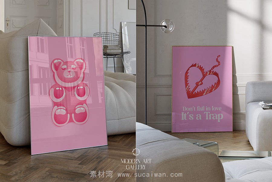 25套现代趣味粉色摩登画廊迷幻复古拼贴艺术PSD海报插画设计套装 Modern Art Gallery 6 , 第13张-素材湾丨精选海外优质设计素材资源 25套现代趣味粉色摩登画廊迷幻复古拼贴艺术PSD海报插画设计套装 Modern Art Gallery 6 , sucaiwan.com