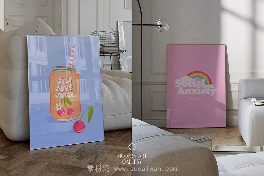 25套现代趣味粉色摩登画廊迷幻复古拼贴艺术PSD海报插画设计套装 Modern Art Gallery 6 , 第11张-素材湾丨精选海外优质设计素材资源 25套现代趣味粉色摩登画廊迷幻复古拼贴艺术PSD海报插画设计套装 Modern Art Gallery 6 , sucaiwan.com