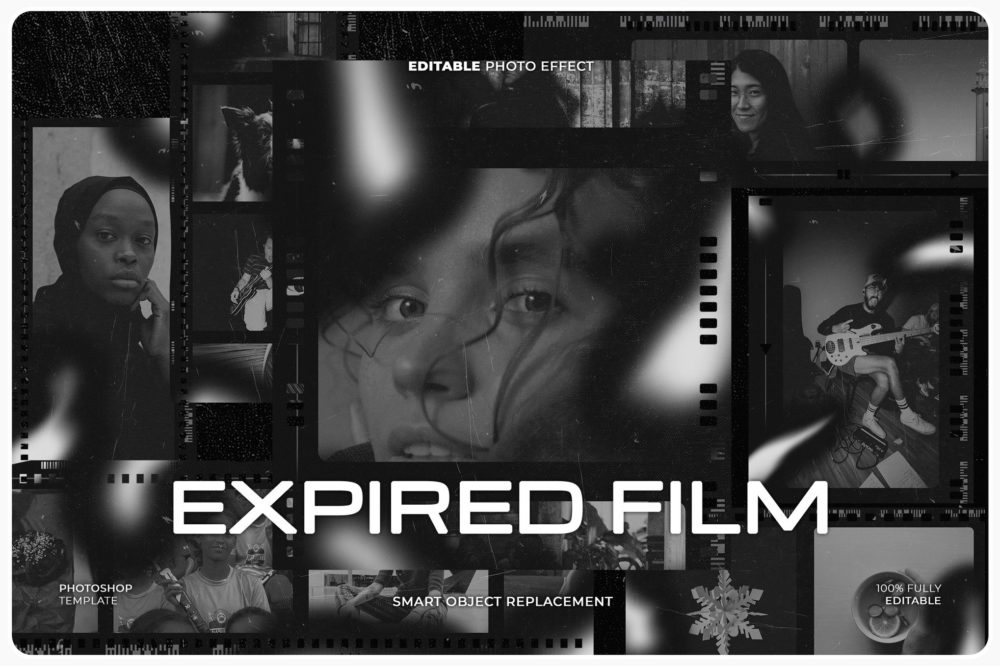 复古黑白胶片边框模拟照片效果PS特效样机模板素材Film Frame Mockup 插件预设 第1张-素材湾丨精选海外优质设计素材资源 复古黑白胶片边框模拟照片效果PS特效样机模板素材Film Frame Mockup 插件预设 sucaiwan.com