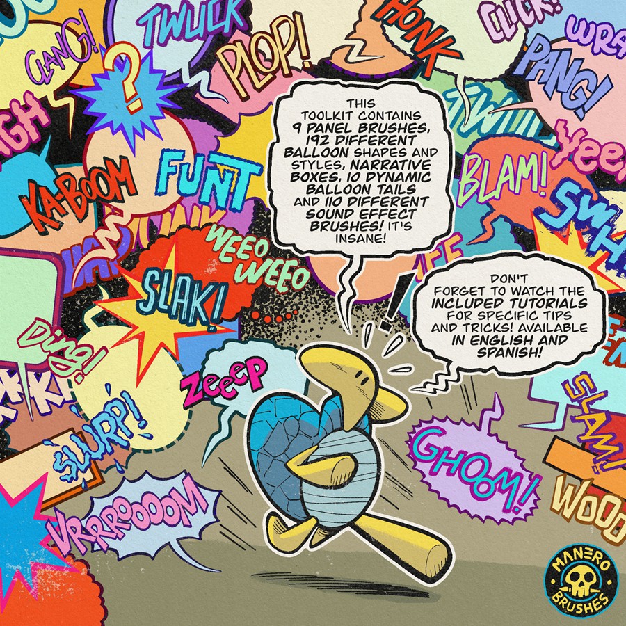 创意趣味动漫对话框气球音效手绘绘画procreate笔刷画笔素材Ultimate Dynamic Comic Panels, Balloons and SFX Toolkit for Procreate 笔刷资源 第5张-素材湾丨精选海外优质设计素材资源 创意趣味动漫对话框气球音效手绘绘画procreate笔刷画笔素材Ultimate Dynamic Comic Panels, Balloons and SFX Toolkit for Procreate 笔刷资源 sucaiwan.com