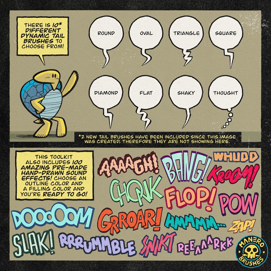 创意趣味动漫对话框气球音效手绘绘画procreate笔刷画笔素材Ultimate Dynamic Comic Panels, Balloons and SFX Toolkit for Procreate 笔刷资源 第4张-素材湾丨精选海外优质设计素材资源 创意趣味动漫对话框气球音效手绘绘画procreate笔刷画笔素材Ultimate Dynamic Comic Panels, Balloons and SFX Toolkit for Procreate 笔刷资源 sucaiwan.com