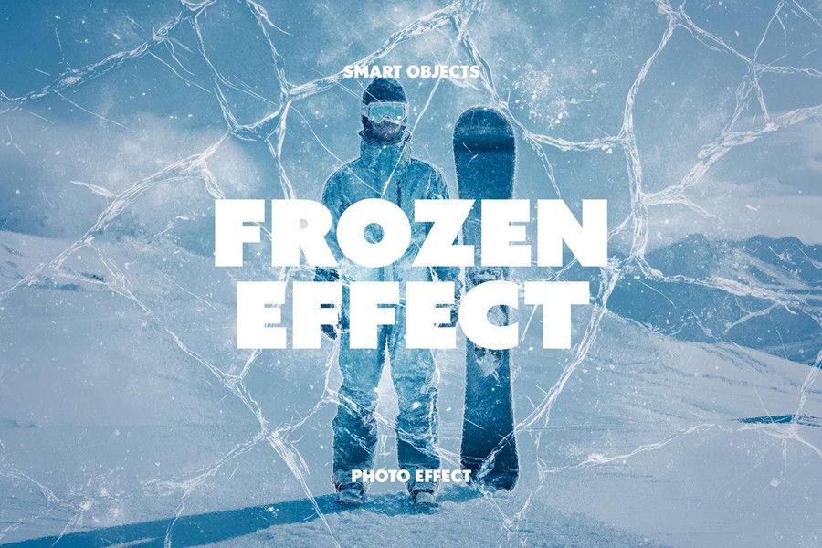 模糊冰冻冻裂照片效果ps特效滤镜样机 Frozen Cracked Ice Photo Effect 插件预设 第1张-素材湾丨精选海外优质设计素材资源 模糊冰冻冻裂照片效果ps特效滤镜样机 Frozen Cracked Ice Photo Effect 插件预设 sucaiwan.com