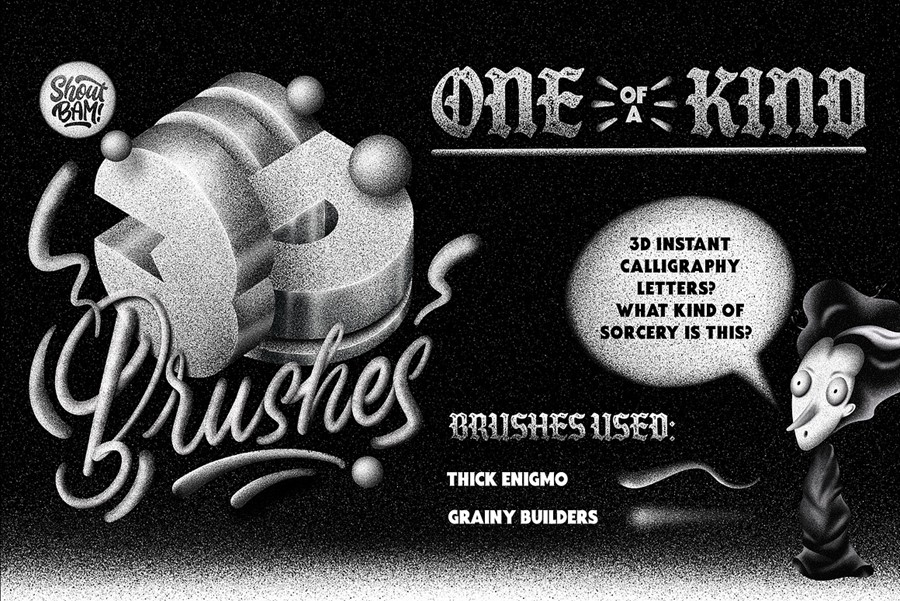 20款复古颗粒燥点3D绘画效果Procreate着色器笔刷画笔素材The Grainers Brush Set 笔刷资源 第5张-素材湾丨精选海外优质设计素材资源 20款复古颗粒燥点3D绘画效果Procreate着色器笔刷画笔素材The Grainers Brush Set 笔刷资源 sucaiwan.com