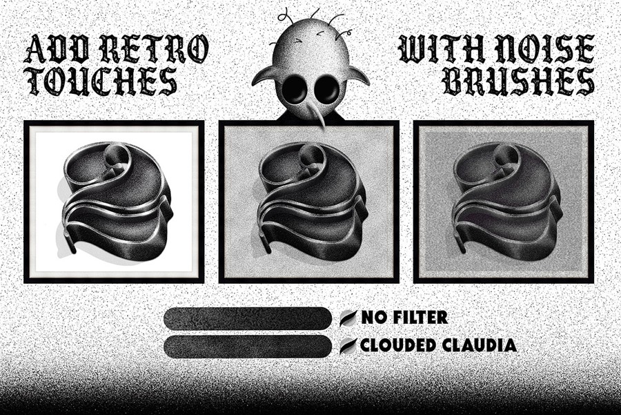 20款复古颗粒燥点3D绘画效果Procreate着色器笔刷画笔素材The Grainers Brush Set 笔刷资源 第14张-素材湾丨精选海外优质设计素材资源 20款复古颗粒燥点3D绘画效果Procreate着色器笔刷画笔素材The Grainers Brush Set 笔刷资源 sucaiwan.com