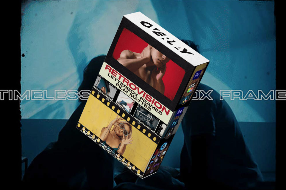 经典怀旧电影胶片边框模拟叠加遮罩MOV视频+PNG免抠图素材套装Overlay – Retrovision – Letterbox Frames Collection 图片素材 sucaiwan.com