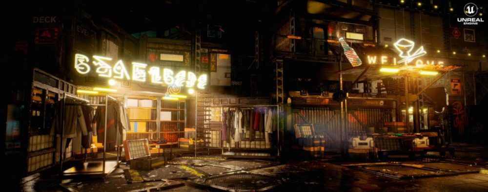 未来科幻赛博朋克城市建筑市场工厂3D模型资产UE格式Cyberpunk Rooftop Market Environment 样机素材 第6张-素材湾丨精选海外优质设计素材资源 未来科幻赛博朋克城市建筑市场工厂3D模型资产UE格式Cyberpunk Rooftop Market Environment 样机素材 sucaiwan.com