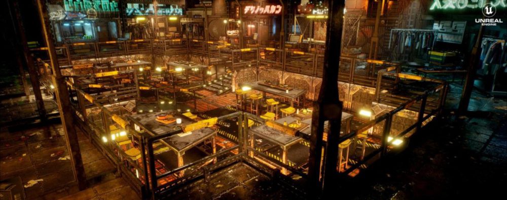 未来科幻赛博朋克城市建筑市场工厂3D模型资产UE格式Cyberpunk Rooftop Market Environment 样机素材 第7张-素材湾丨精选海外优质设计素材资源 未来科幻赛博朋克城市建筑市场工厂3D模型资产UE格式Cyberpunk Rooftop Market Environment 样机素材 sucaiwan.com