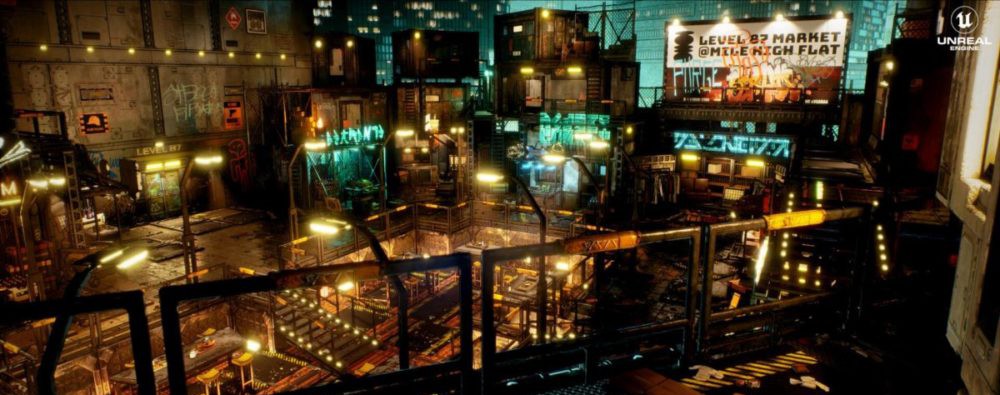 未来科幻赛博朋克城市建筑市场工厂3D模型资产UE格式Cyberpunk Rooftop Market Environment 样机素材 第9张-素材湾丨精选海外优质设计素材资源 未来科幻赛博朋克城市建筑市场工厂3D模型资产UE格式Cyberpunk Rooftop Market Environment 样机素材 sucaiwan.com