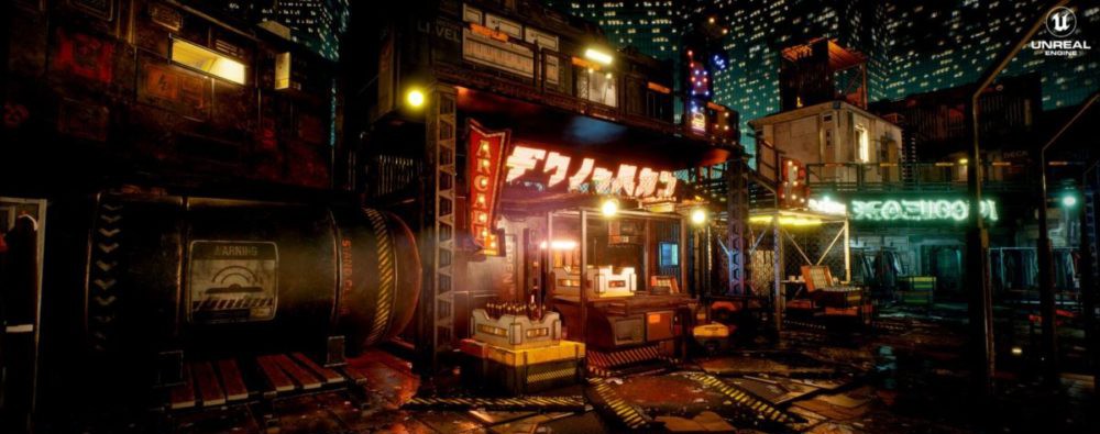 未来科幻赛博朋克城市建筑市场工厂3D模型资产UE格式Cyberpunk Rooftop Market Environment 样机素材 第16张-素材湾丨精选海外优质设计素材资源 未来科幻赛博朋克城市建筑市场工厂3D模型资产UE格式Cyberpunk Rooftop Market Environment 样机素材 sucaiwan.com