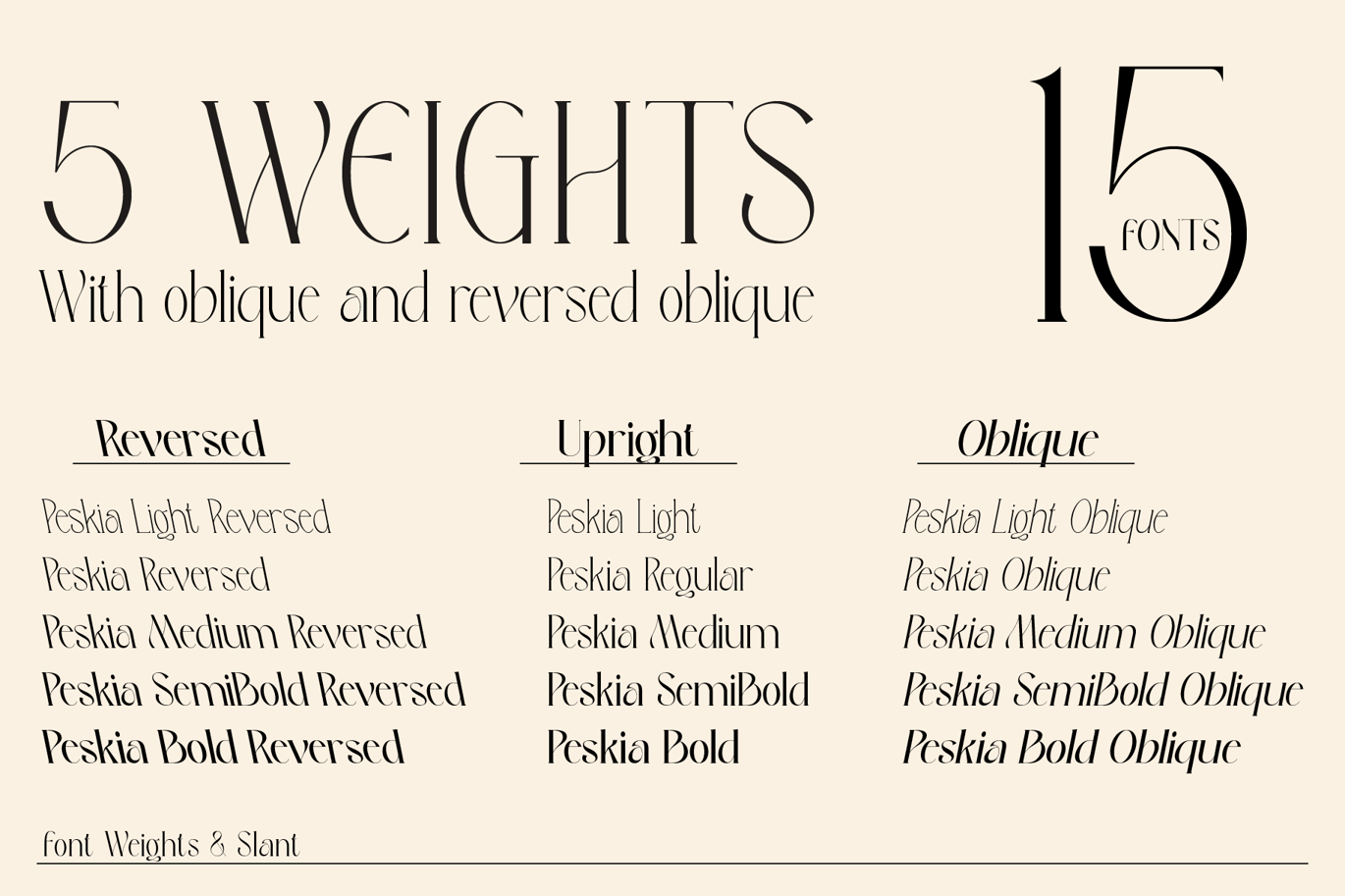 时尚优雅杂志包装婚礼请柬设计衬线英文字体安装包 Peskia – Variable Font Family 设计素材 第14张-素材湾丨精选海外优质设计素材资源 时尚优雅杂志包装婚礼请柬设计衬线英文字体安装包 Peskia – Variable Font Family 设计素材 sucaiwan.com