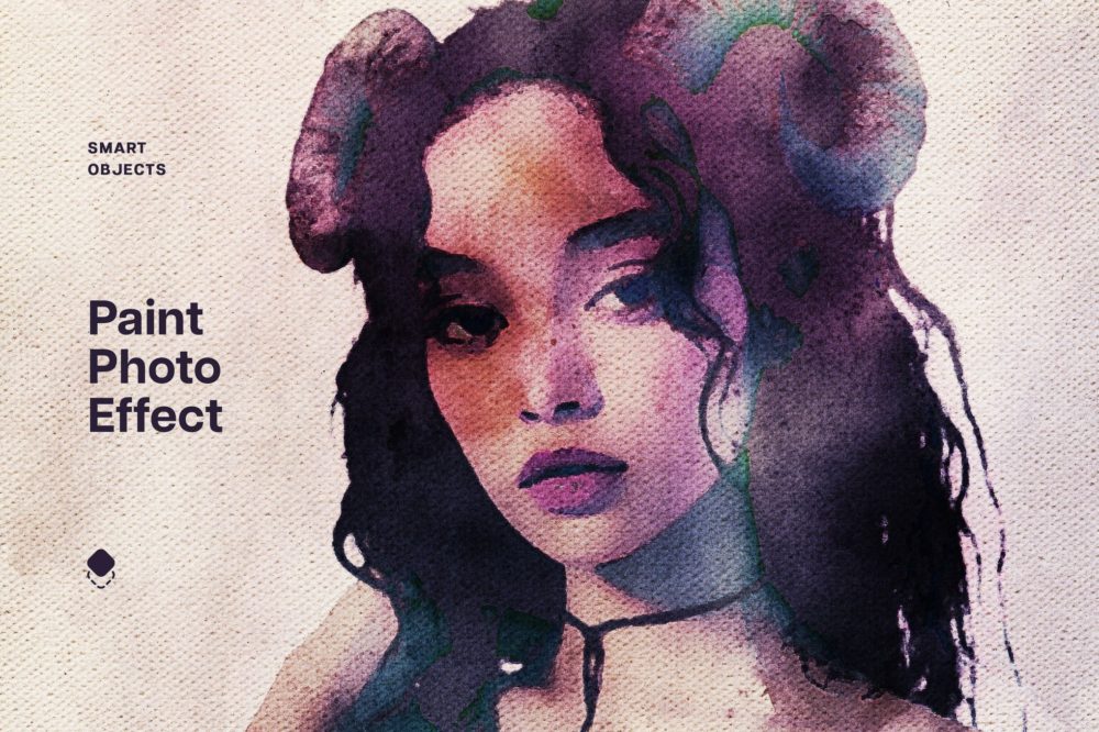 水彩画照片效果ps特效滤镜样机 Watercolor Painted Photo Effect , 第1张-素材湾丨精选海外优质设计素材资源 水彩画照片效果ps特效滤镜样机 Watercolor Painted Photo Effect , sucaiwan.com