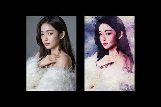 水彩画照片效果ps特效滤镜样机 Watercolor Painted Photo Effect , 第4张-素材湾丨精选海外优质设计素材资源 水彩画照片效果ps特效滤镜样机 Watercolor Painted Photo Effect , sucaiwan.com