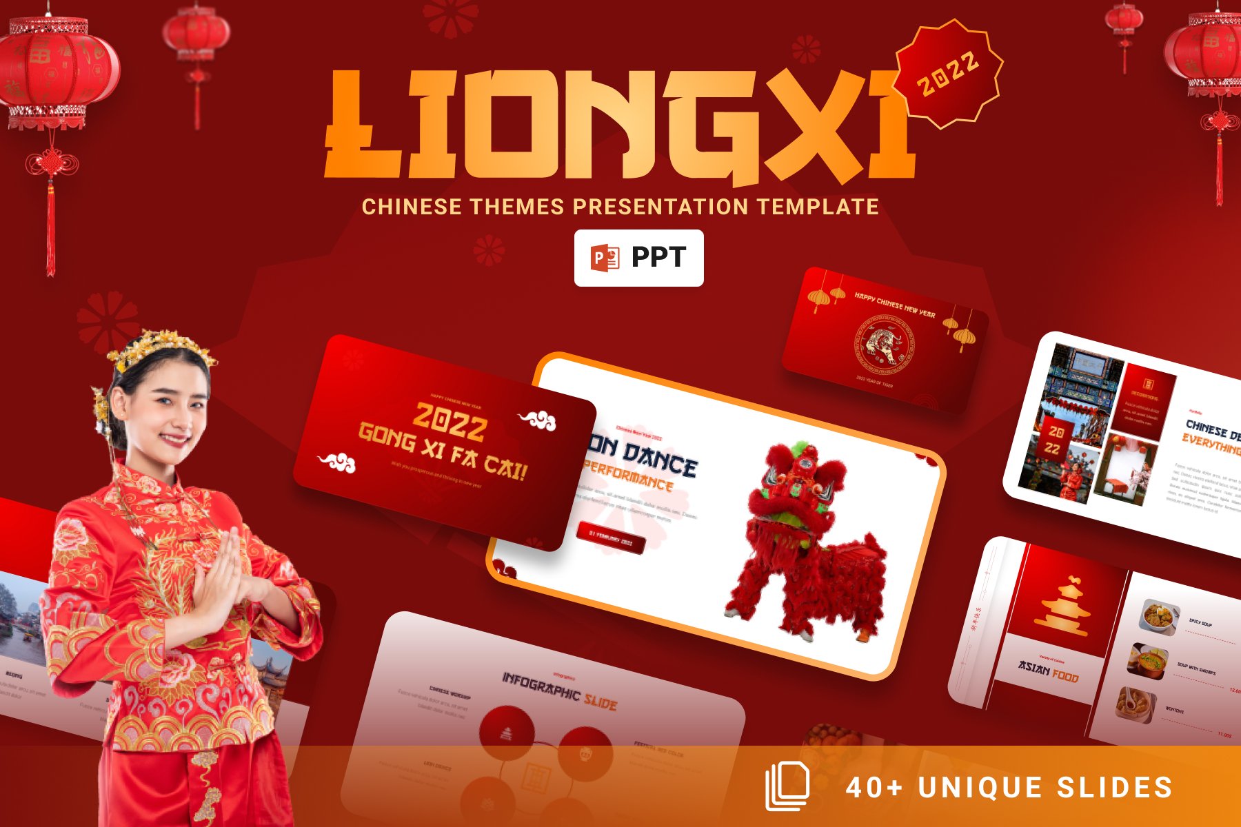 中国风农历新年春节节日年终报表简报图文设计PPT幻灯片模板Liongxi – Chinese Themes Powerpoint Template 幻灯图表 第1张-素材湾丨精选海外优质设计素材资源 中国风农历新年春节节日年终报表简报图文设计PPT幻灯片模板Liongxi – Chinese Themes Powerpoint Template 幻灯图表 sucaiwan.com