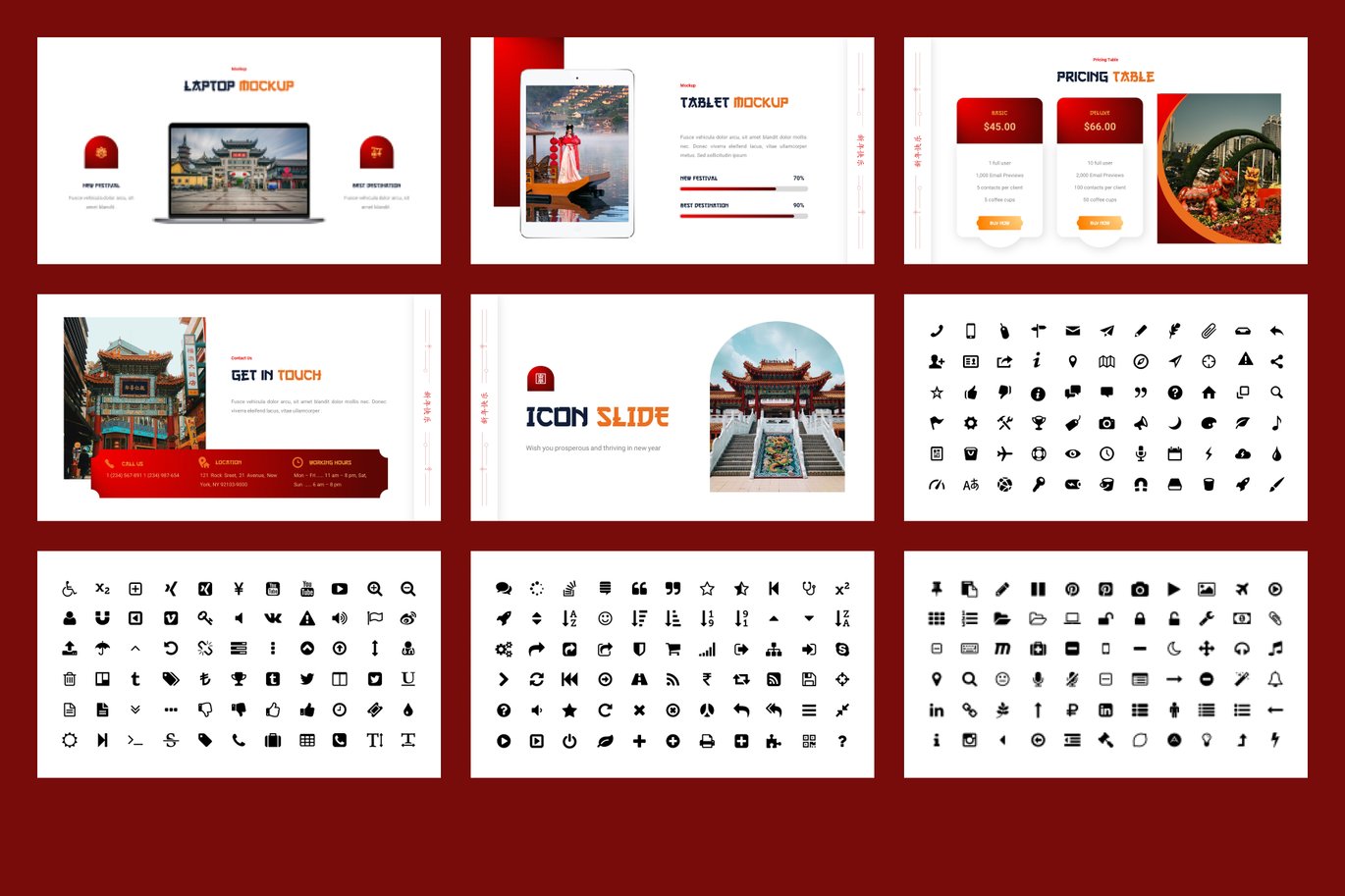 中国风农历新年春节节日年终报表简报图文设计PPT幻灯片模板Liongxi – Chinese Themes Powerpoint Template 幻灯图表 第3张-素材湾丨精选海外优质设计素材资源 中国风农历新年春节节日年终报表简报图文设计PPT幻灯片模板Liongxi – Chinese Themes Powerpoint Template 幻灯图表 sucaiwan.com