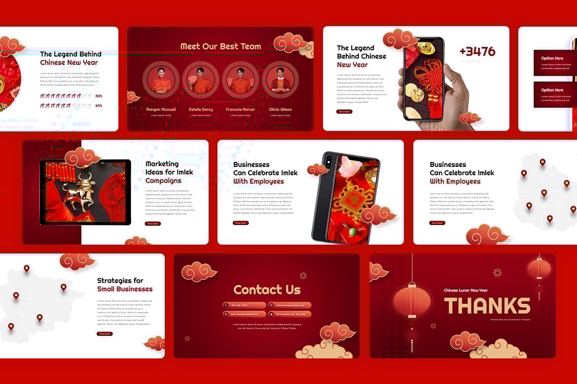 20页2025年中国农历新年春节报表简报提案演示文稿Keynote模板Imlek Chinese New Year Keynote 幻灯图表 sucaiwan.com