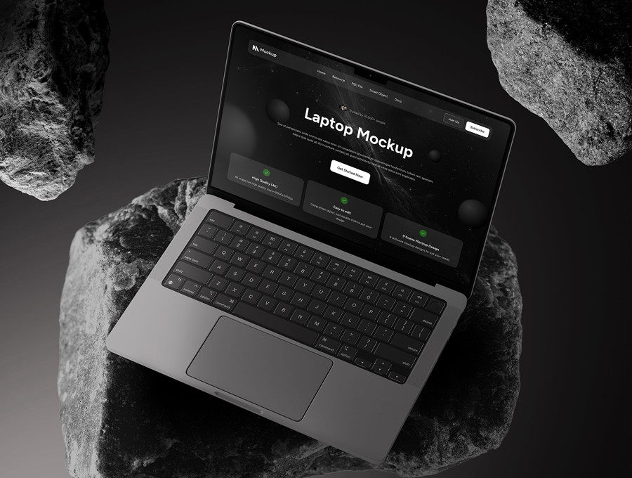 9款高级岩石背景网站UI界面设计苹果MacBook笔记本电脑展示PS贴图样机模板Laptop Mockup Screen Collection 样机素材 第6张-素材湾丨精选海外优质设计素材资源 9款高级岩石背景网站UI界面设计苹果MacBook笔记本电脑展示PS贴图样机模板Laptop Mockup Screen Collection 样机素材 sucaiwan.com