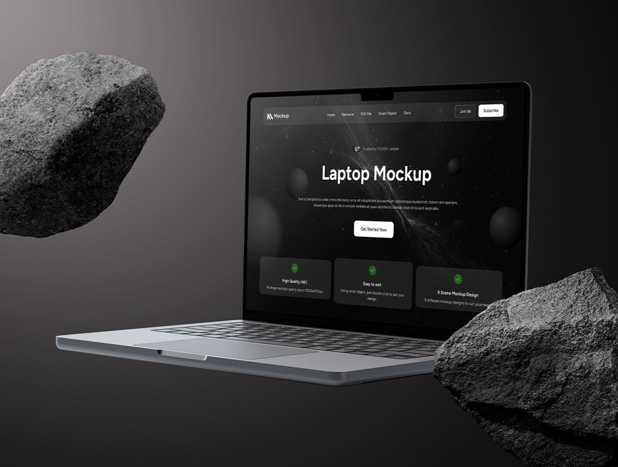 9款高级岩石背景网站UI界面设计苹果MacBook笔记本电脑展示PS贴图样机模板Laptop Mockup Screen Collection 样机素材 第7张-素材湾丨精选海外优质设计素材资源 9款高级岩石背景网站UI界面设计苹果MacBook笔记本电脑展示PS贴图样机模板Laptop Mockup Screen Collection 样机素材 sucaiwan.com