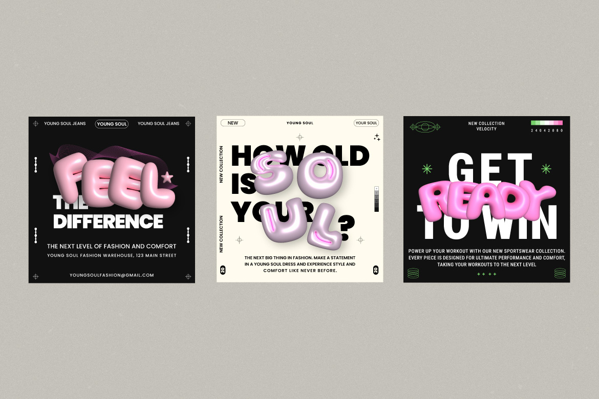 9款时尚Y2K朋克3D膨胀泡泡软糖字体社交媒体排版设计AI矢量模板+字体 Pixflow - Gummy Typographies and Posts 图片素材 第11张-素材湾丨精选海外优质设计素材资源 9款时尚Y2K朋克3D膨胀泡泡软糖字体社交媒体排版设计AI矢量模板+字体 Pixflow - Gummy Typographies and Posts 图片素材 sucaiwan.com