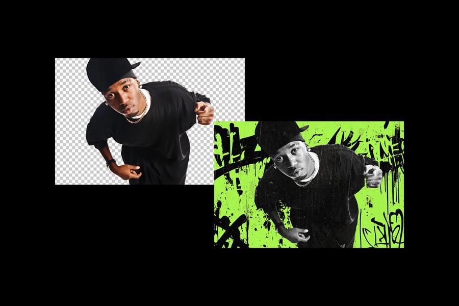 Urban Graffiti Collage Photo Effect 潮流街头涂鸦拼贴做旧划痕油漆飞溅背景照片修图PS特效滤镜插件样机 插件预设 第2张-素材湾丨精选海外优质设计素材资源 Urban Graffiti Collage Photo Effect 潮流街头涂鸦拼贴做旧划痕油漆飞溅背景照片修图PS特效滤镜插件样机 插件预设 sucaiwan.com