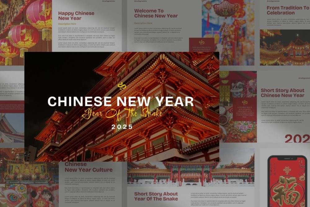 18页2025中国农历新年春节主题年终报表简报演示文稿设计Keynote模板素材Chinese New Year Keynote 幻灯图表 第1张-素材湾丨精选海外优质设计素材资源 18页2025中国农历新年春节主题年终报表简报演示文稿设计Keynote模板素材Chinese New Year Keynote 幻灯图表 sucaiwan.com