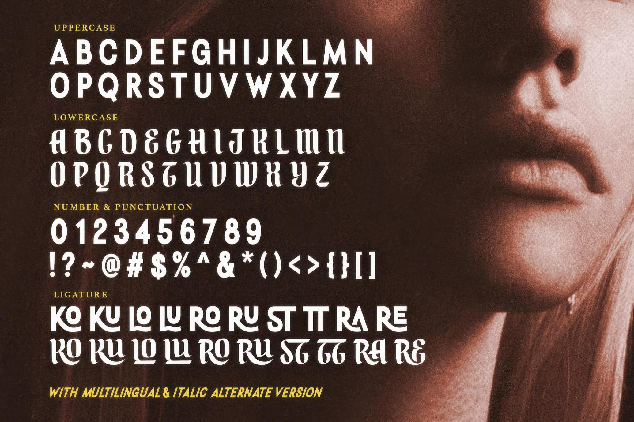 英文字体：复古经典双样式街头服饰标题段落排版衬线文字标题排版字体 Sacred Crowns — 2 in 1 Display Font , sucaiwan.com