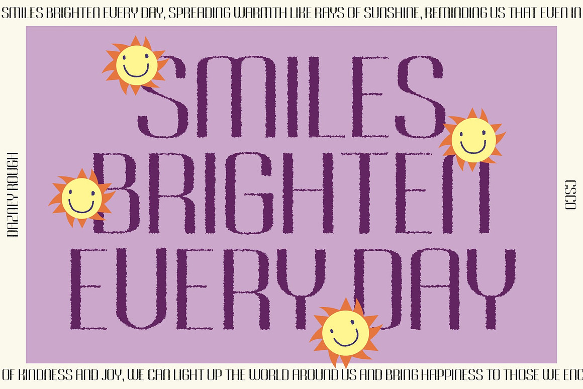 现代时尚品牌海报徽标设计无衬线英文字体安装包 Dazney Rough 设计素材 第3张-素材湾丨精选海外优质设计素材资源 现代时尚品牌海报徽标设计无衬线英文字体安装包 Dazney Rough 设计素材 sucaiwan.com