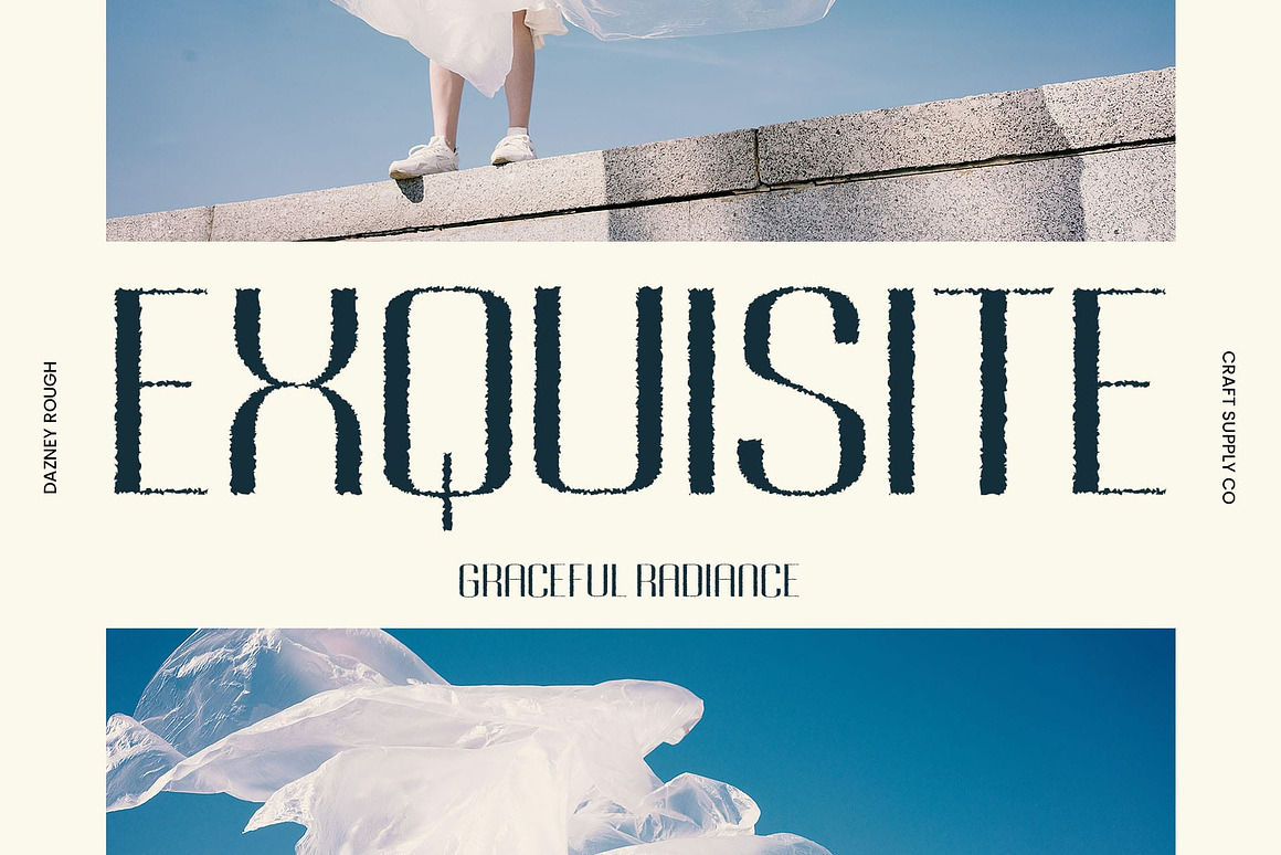 现代时尚品牌海报徽标设计无衬线英文字体安装包 Dazney Rough 设计素材 第4张-素材湾丨精选海外优质设计素材资源 现代时尚品牌海报徽标设计无衬线英文字体安装包 Dazney Rough 设计素材 sucaiwan.com