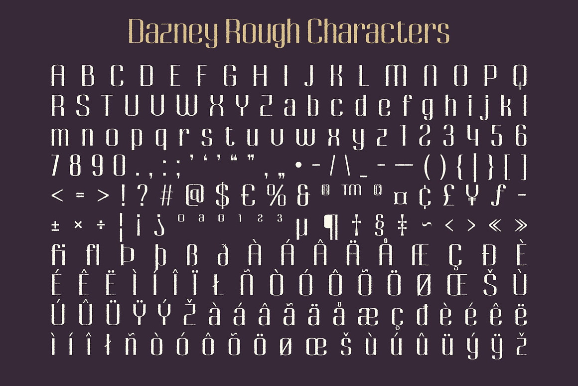 现代时尚品牌海报徽标设计无衬线英文字体安装包 Dazney Rough 设计素材 第8张-素材湾丨精选海外优质设计素材资源 现代时尚品牌海报徽标设计无衬线英文字体安装包 Dazney Rough 设计素材 sucaiwan.com