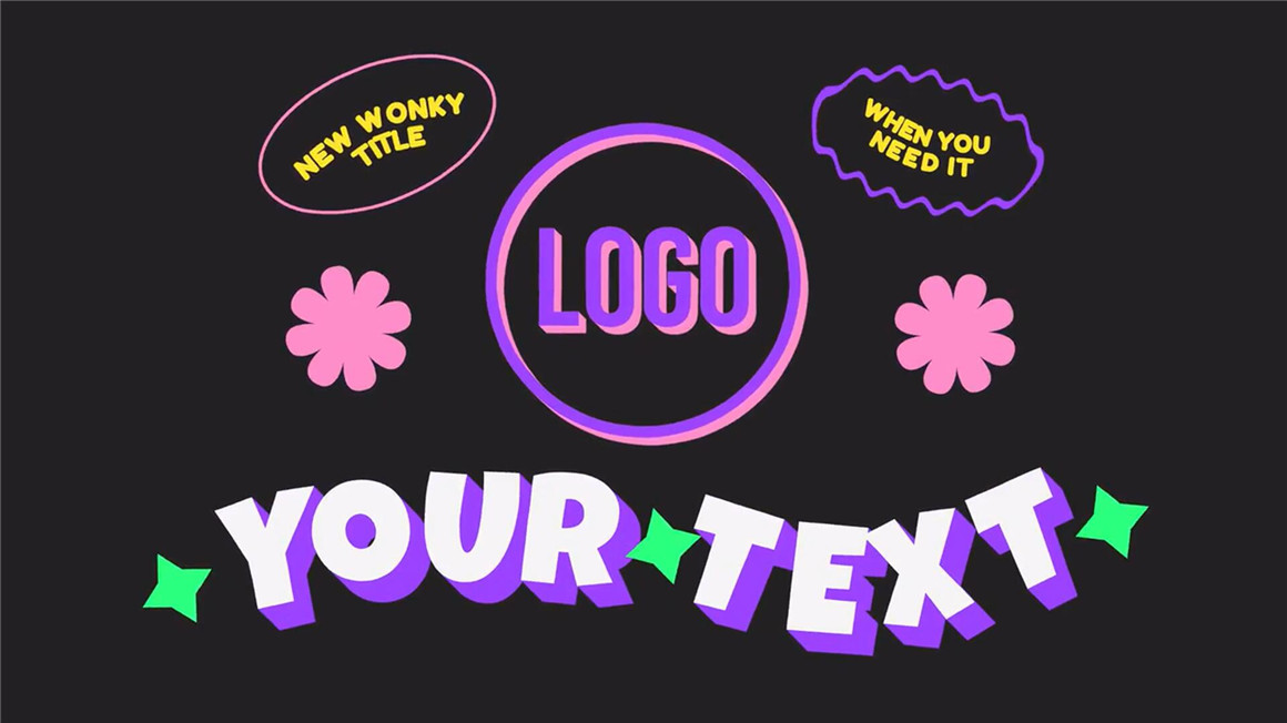 FCPX插件：7个独特趣味手绘卡通设计感文字标题动画 , sucaiwan.com