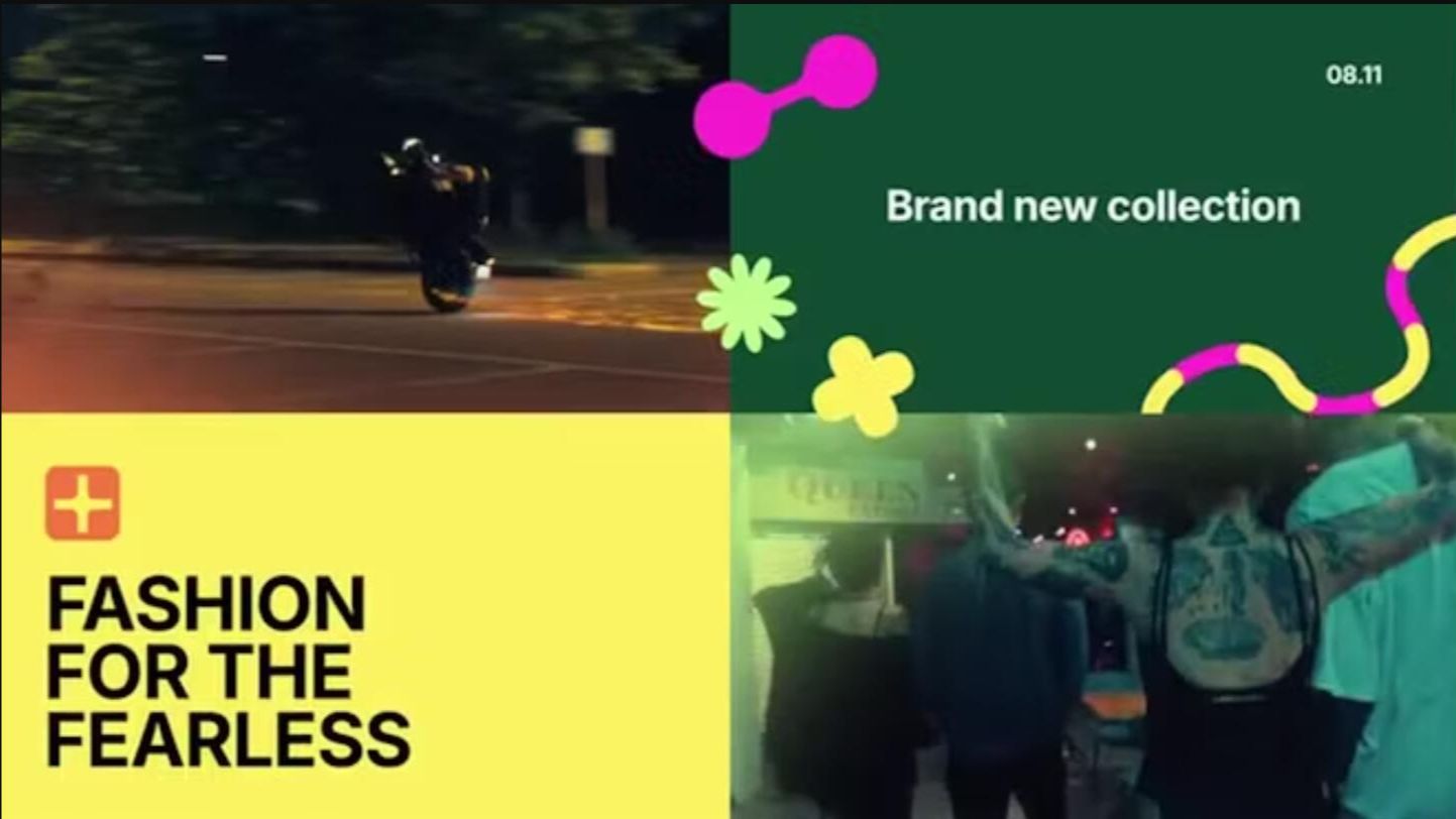 FCPX插件：抽象几何图形运动排版分屏LOGO展示栏目包装片头 , sucaiwan.com