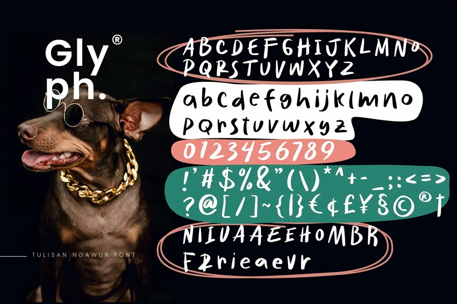 趣味俏皮杂志海报徽标设计手写英文字体安装包 Tulisan Ngawur – Handwritten Font 设计素材 sucaiwan.com