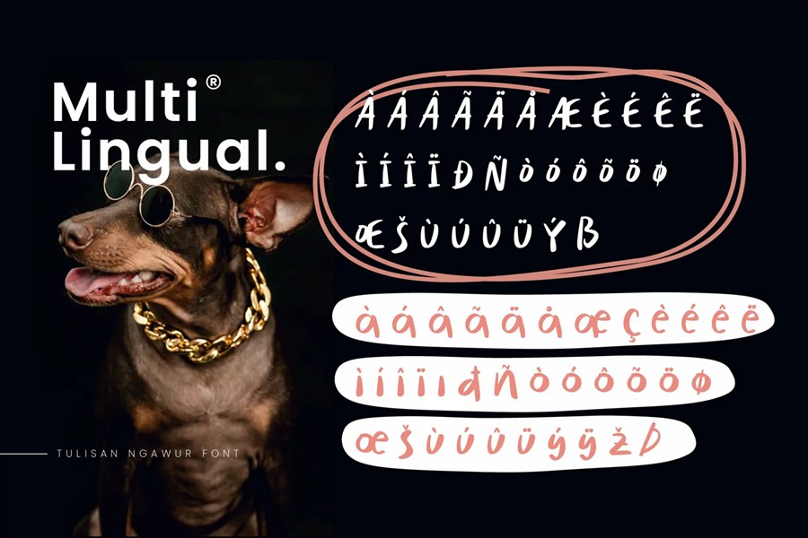 趣味俏皮杂志海报徽标设计手写英文字体安装包 Tulisan Ngawur – Handwritten Font 设计素材 sucaiwan.com