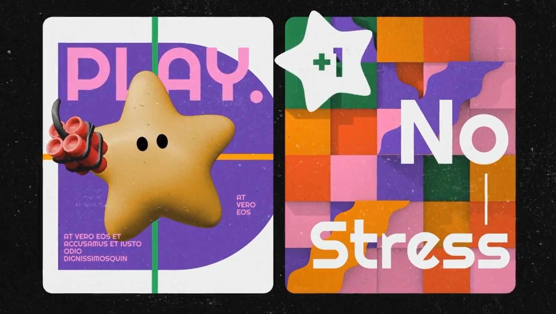 AE模板：创意3D游戏频道开场片头 3D Colorful Gaming Intro , sucaiwan.com